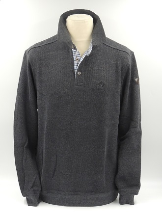 Pull col polo Anthracite