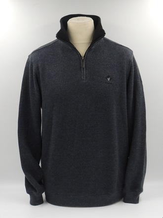 Pull col camionneur gris Anthracite
