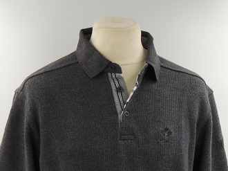 Pull col polo Anthracite
