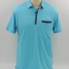 Polo manches courtes Bleu Turquoise