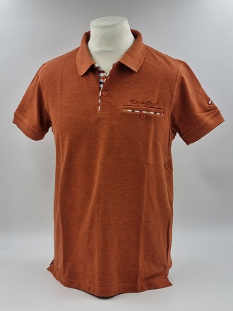 Polo manches courtes Brique