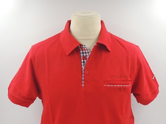 Polo manches courtes Rouge