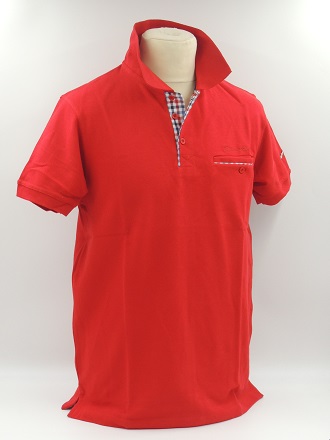 Polo manches courtes Rouge