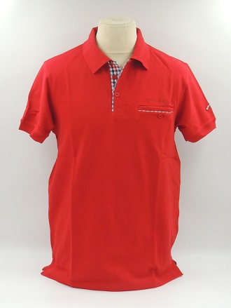 Polo manches courtes Rouge