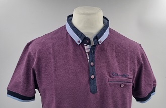 Polo manches courtes Violine