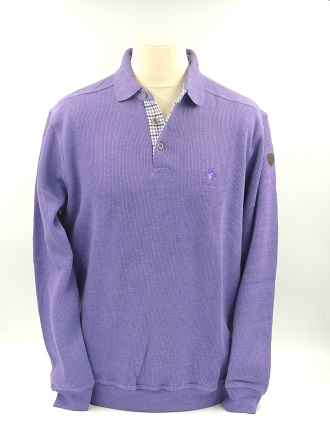 Pull col polo Violet